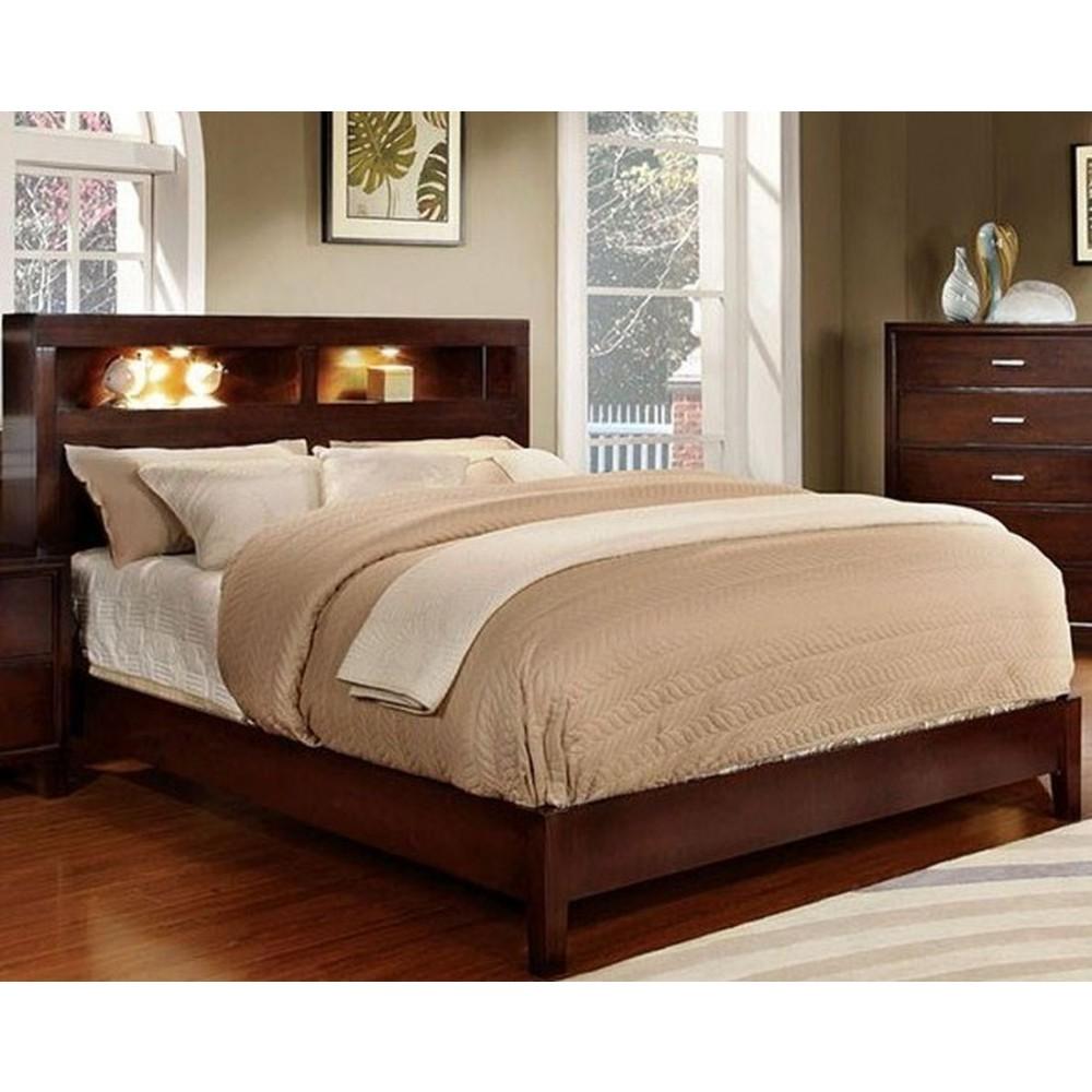 Furniture of America Gerico I King Platform Bed CM7290CH-EK-BED IMAGE 1