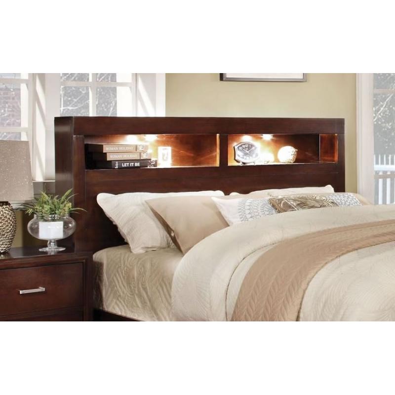 Furniture of America Gerico I King Platform Bed CM7290CH-EK-BED IMAGE 2