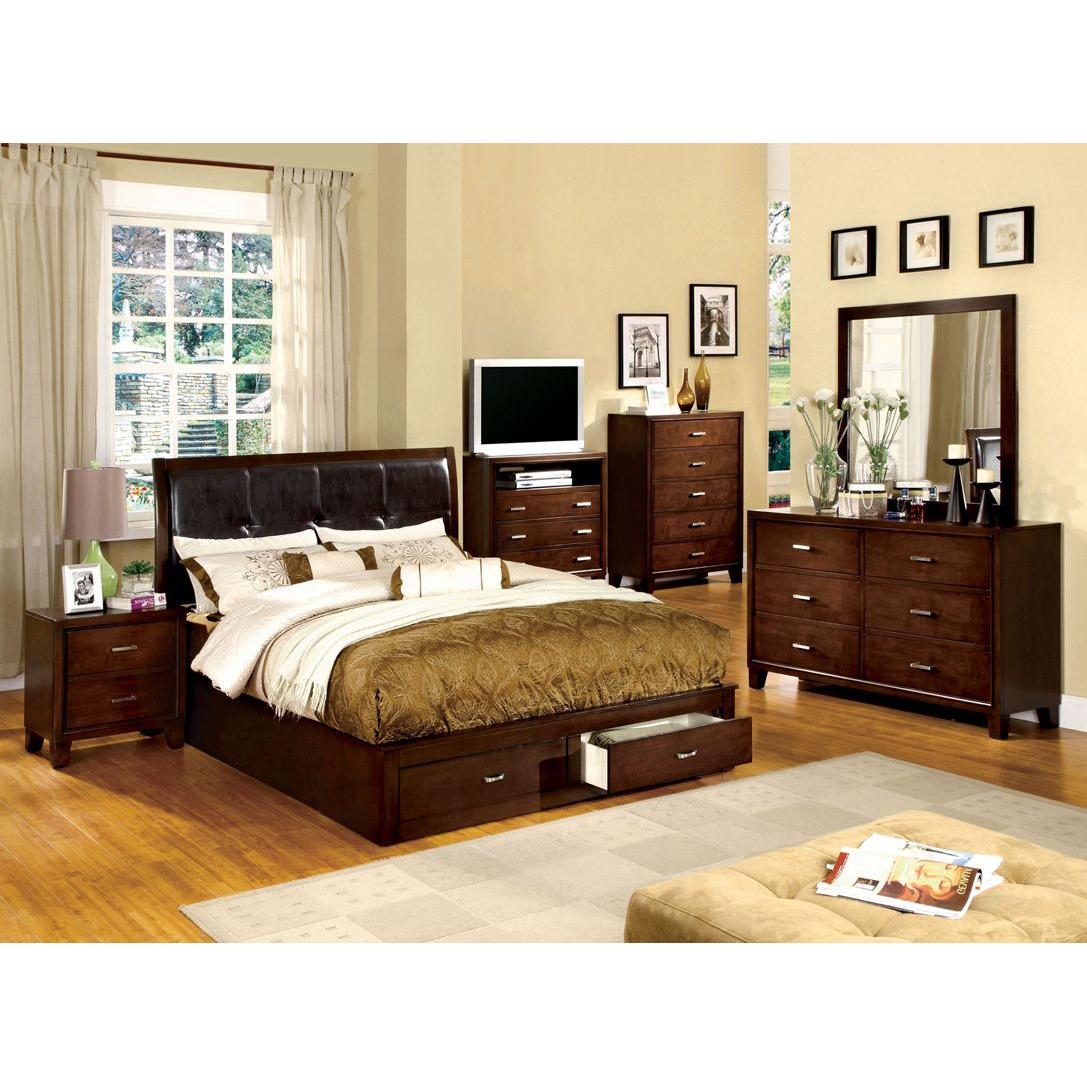 Furniture of America Enrico III Full Storage Platform Bed CM7066F-BED IMAGE 2