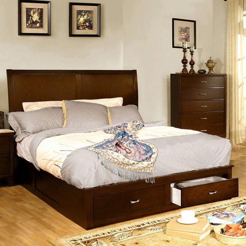 Furniture of America Enrico V King Storage Platform Bed CM7807EK-BED IMAGE 1