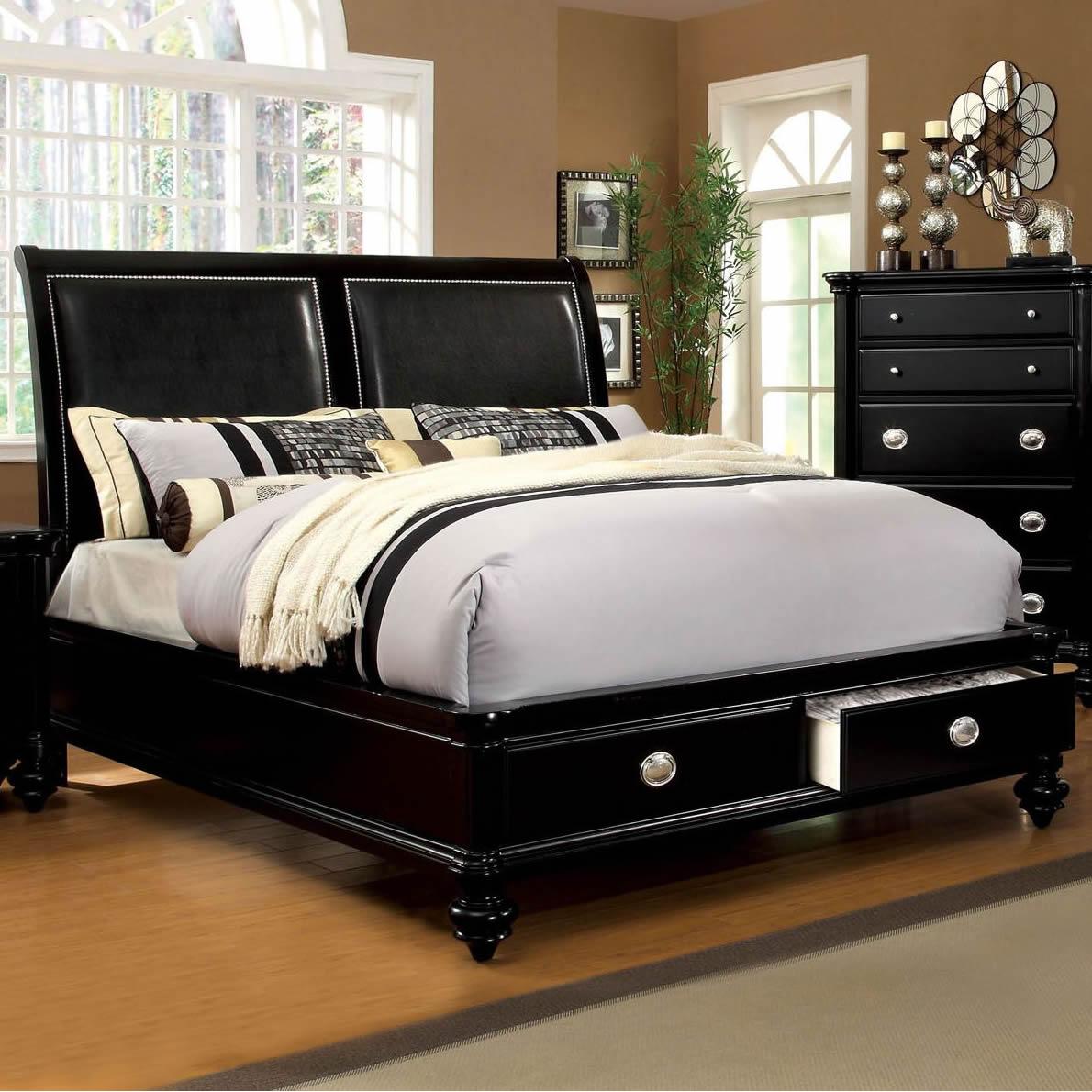 Furniture of America Laguna Hills Queen Storage Platform Bed CM7652L-Q-BED IMAGE 1