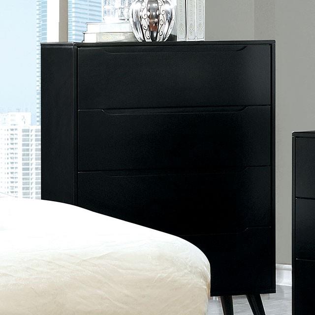 Furniture of America Lennart 4-Drawer Chest CM7386BK-C IMAGE 1