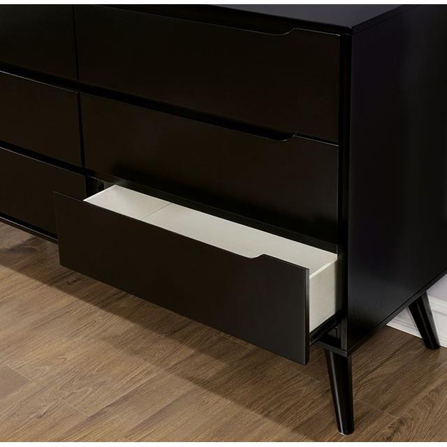 Furniture of America Lennart 6-Drawer Dresser CM7386BK-D IMAGE 4