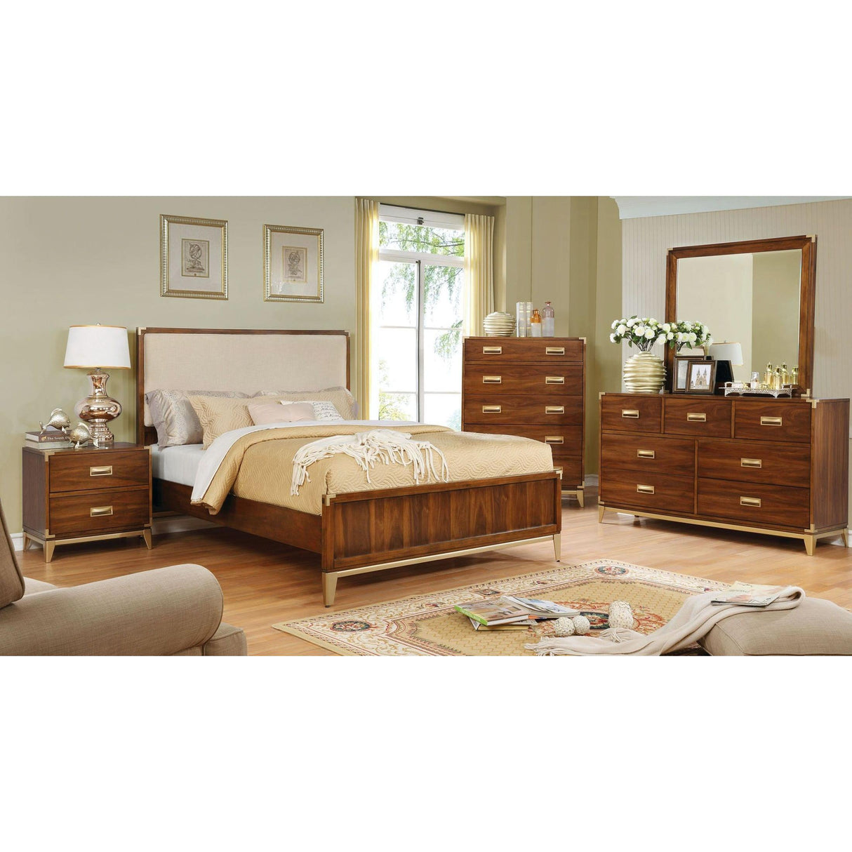 Furniture of America Tychus Queen Upholstered Panel Bed CM7559F-Q-BED IMAGE 4