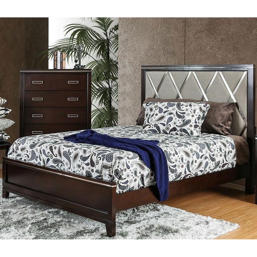 Furniture of America Winnifred King Panel Bed CM7412EK-BED IMAGE 1