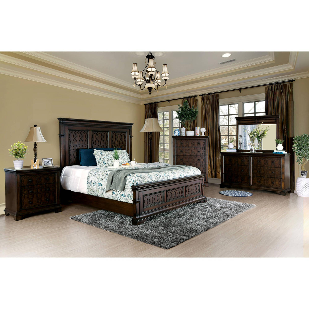 Furniture of America Minerva Queen Panel Bed CM7839Q-BED IMAGE 5
