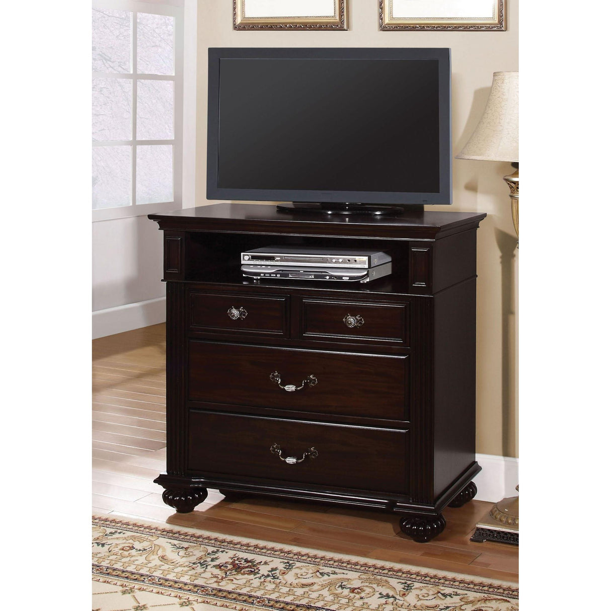 Furniture of America Syracuse 4-Drawer Media Chest CM7129TV IMAGE 2