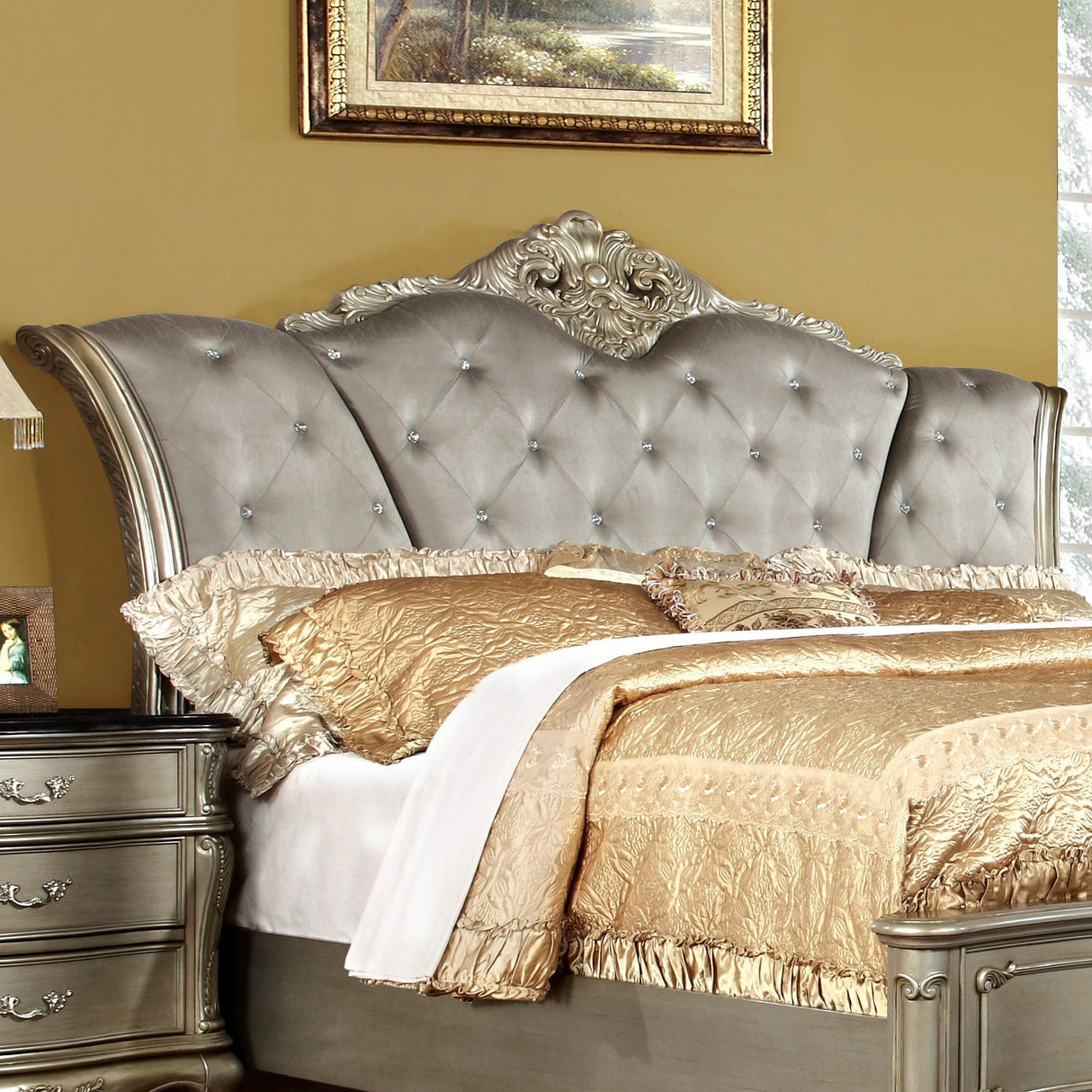 Furniture of America Johara Queen Upholstered Bed CM7090Q-BED IMAGE 4