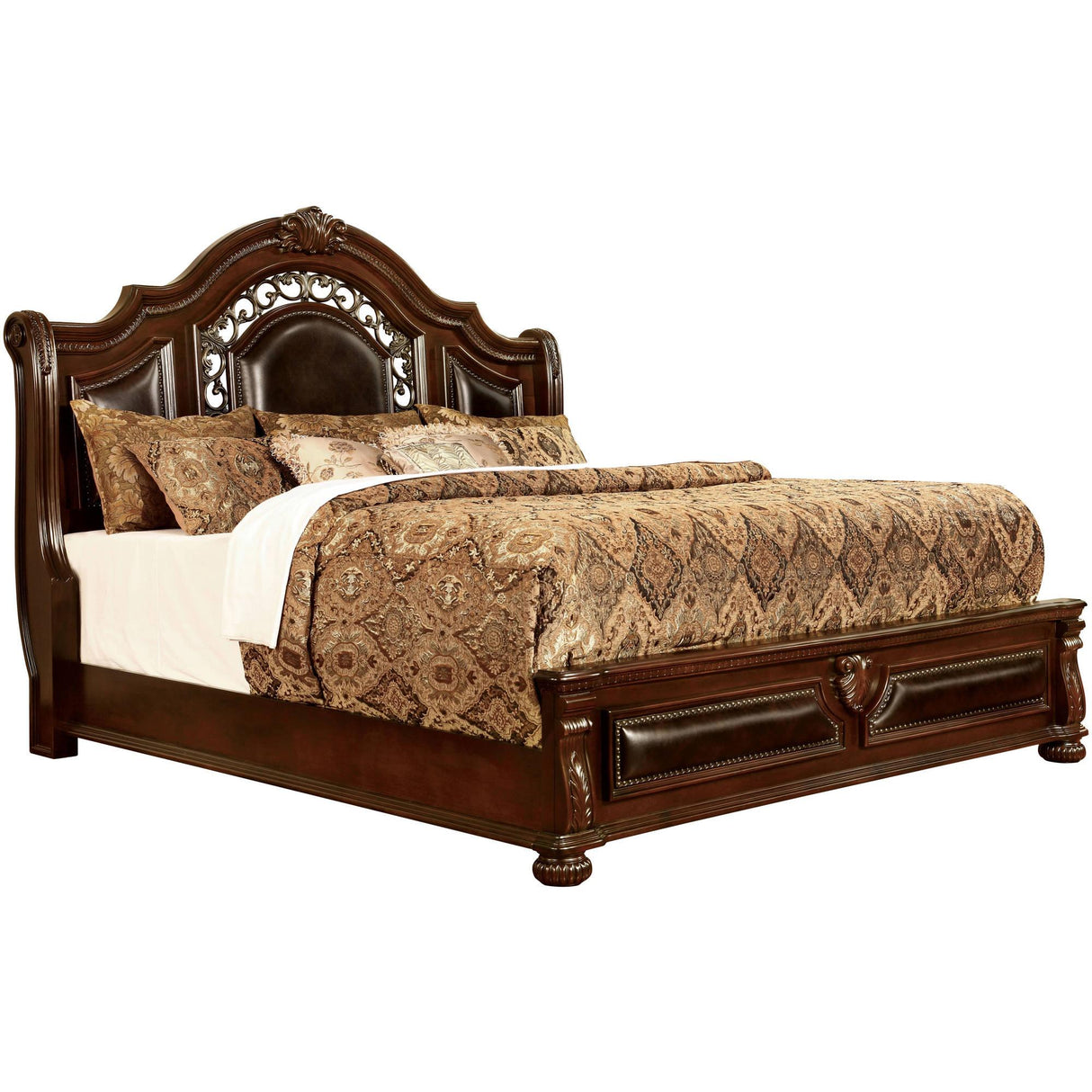 Furniture of America Flandreau Queen Upholstered Bed CM7588Q-BED IMAGE 1