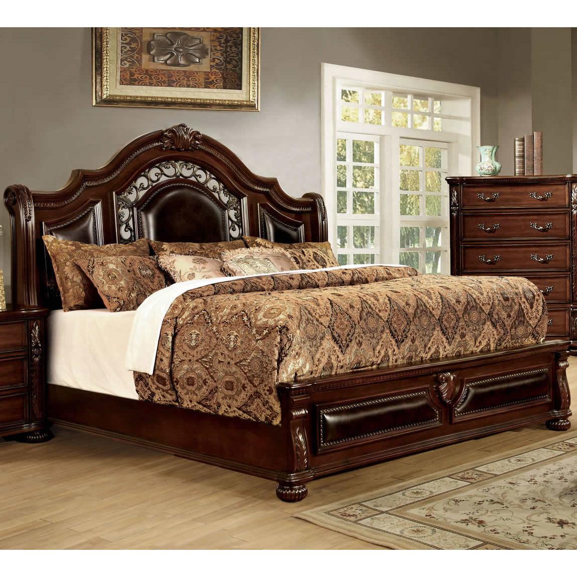 Furniture of America Flandreau Queen Upholstered Bed CM7588Q-BED IMAGE 2