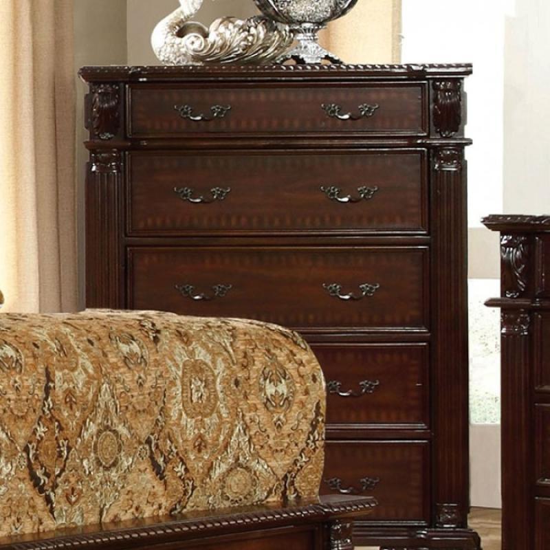 Furniture of America Edinburgh 5-Drawer Chest CM7671C IMAGE 2