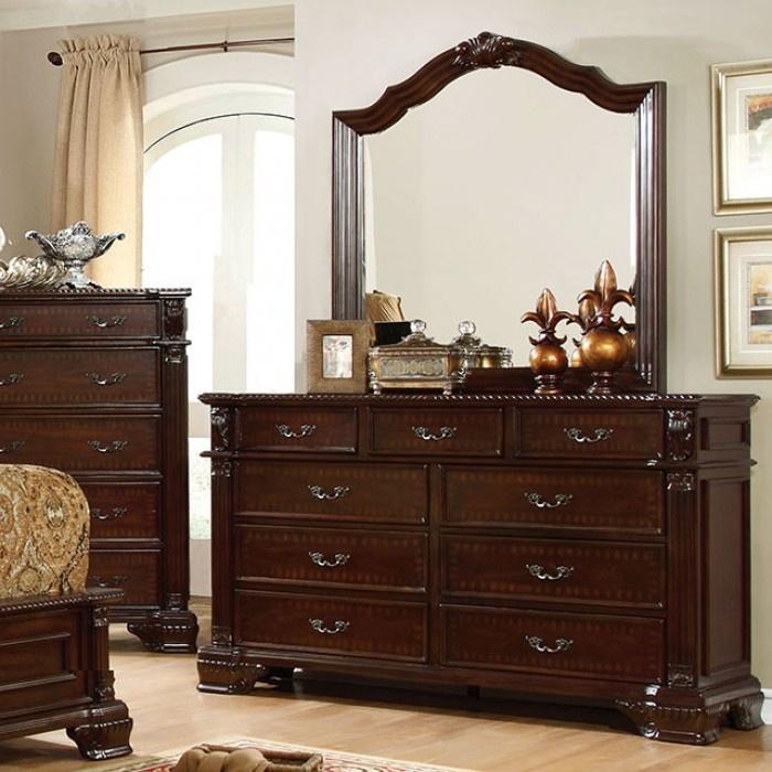 Furniture of America Edinburgh Arched Dresser Mirror CM7671M IMAGE 3