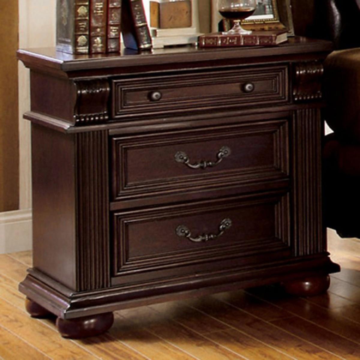 Furniture of America Esperia 3-Drawer Nightstand CM7711N IMAGE 1