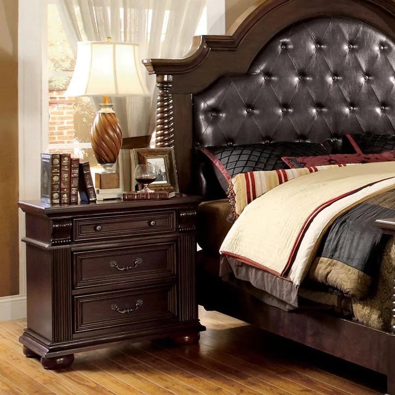 Furniture of America Esperia 3-Drawer Nightstand CM7711N IMAGE 2