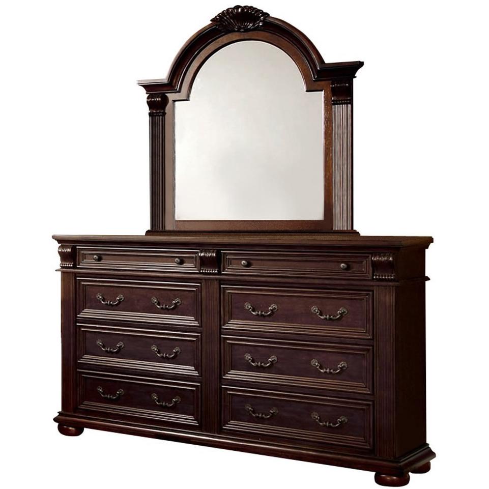 Furniture of America Esperia Arched Dresser Mirror CM7711M IMAGE 3