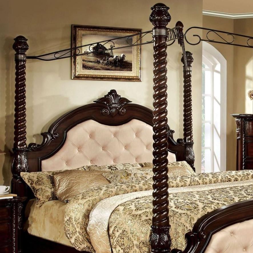 Furniture of America Monte Vista II California King Poster Canopy Bed CM7296LA-C-CK-BED IMAGE 2