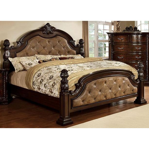 Furniture of America Monte Vista I King Poster Bed CM7296DA-EK-BED IMAGE 1