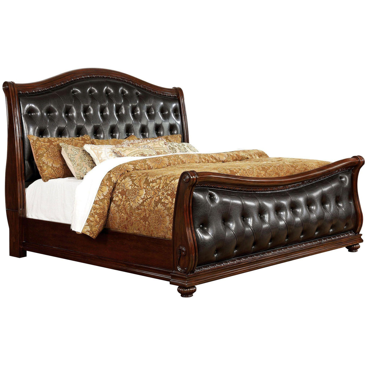 Furniture of America Fort Worth King Sleigh Bed CM7858EK-BED IMAGE 1