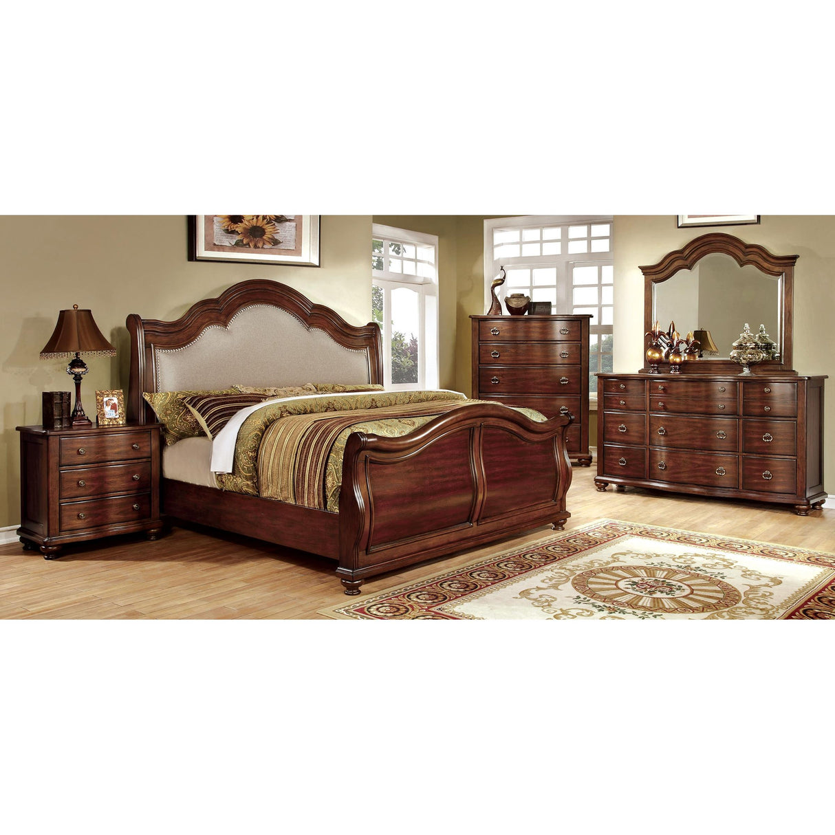 Furniture of America Bellavista Queen Sleigh Bed CM7350H-Q-BED IMAGE 3