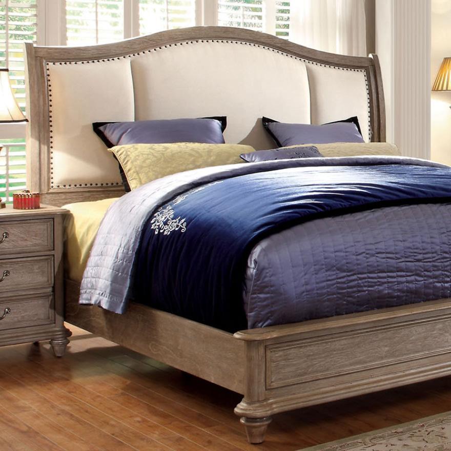 Furniture of America Belgrade II California King Upholstered Panel Bed CM7612CK-BED IMAGE 2
