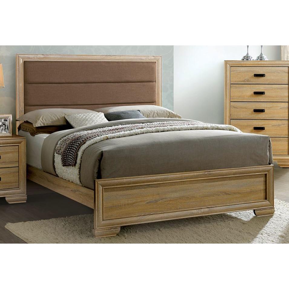 Furniture of America Renee California King Upholstered Panel Bed CM7660CK-BED IMAGE 1