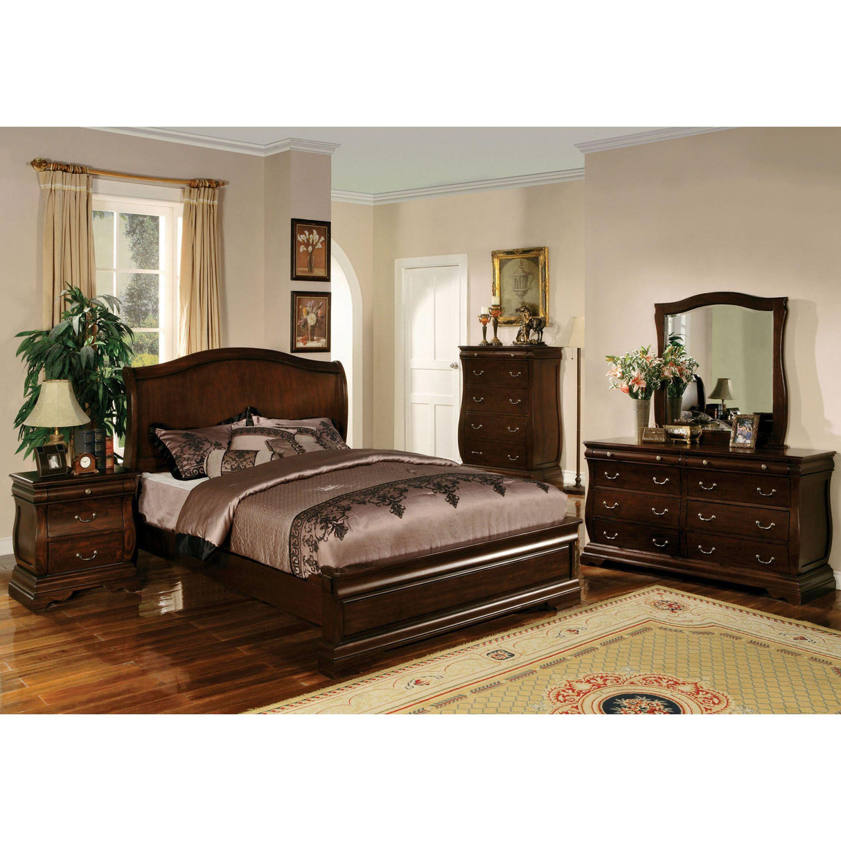 Furniture of America Brunswick Queen Panel Bed CM7503Q-BED IMAGE 3