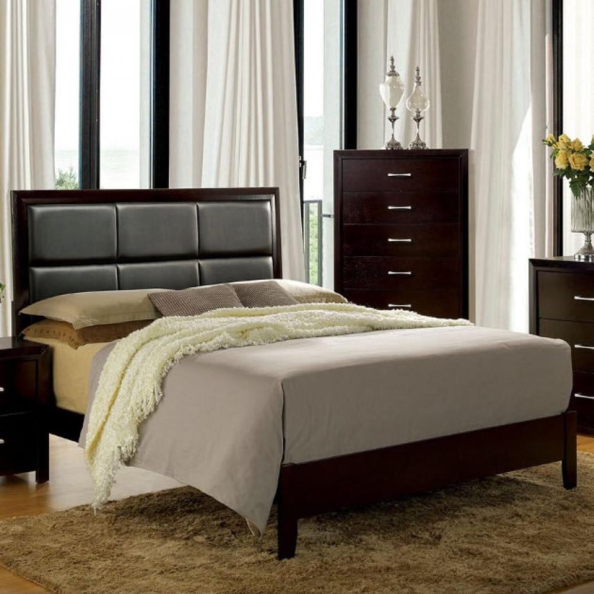 Furniture of America Janine Full Upholstered Panel Bed CM7868F-BED IMAGE 3