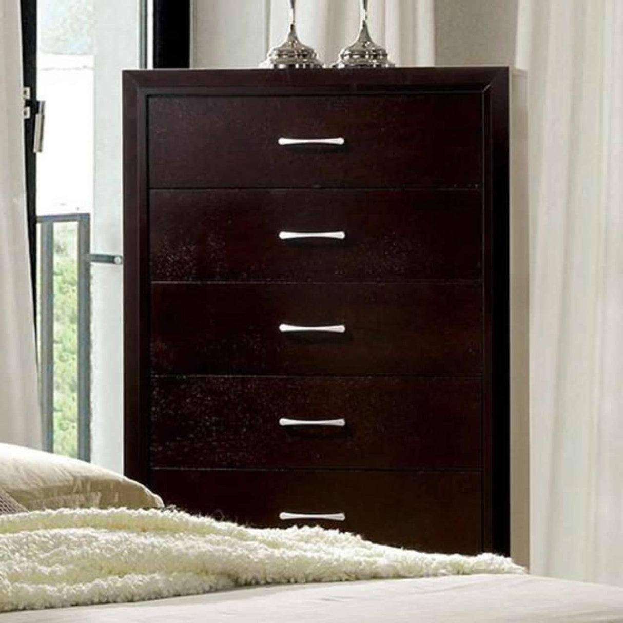 Furniture of America Janine 5-Drawer Chest CM7868C IMAGE 2