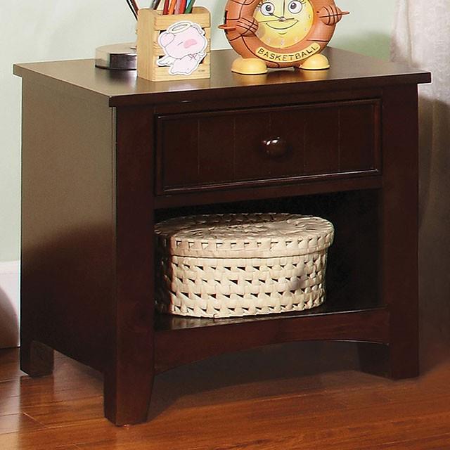 Furniture of America Omnus 1-Drawer Kids Nightstand CM7905EXP-N IMAGE 1