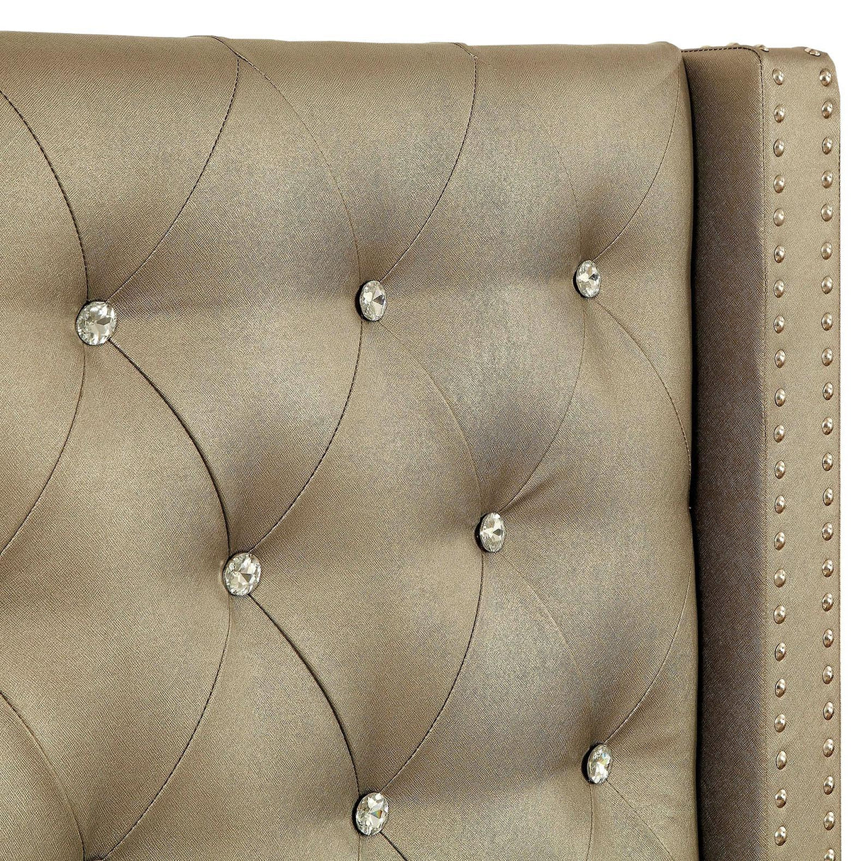 Furniture of America Corina King Upholstered Panel Bed CM7180EK-BED IMAGE 2