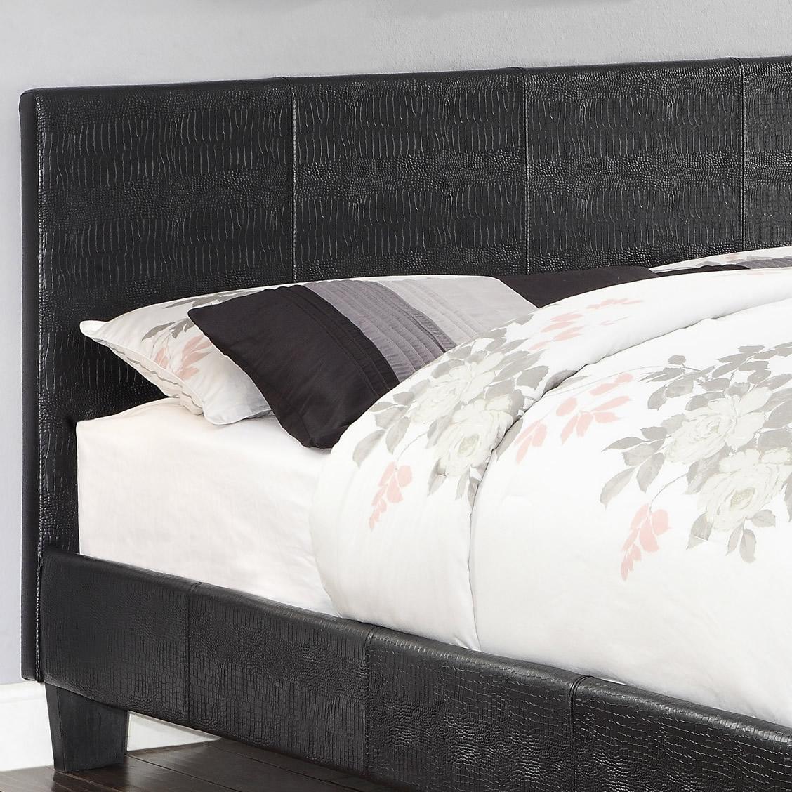 Furniture of America Wallen Twin Upholstered Panel Bed CM7793BK-T-BED IMAGE 2