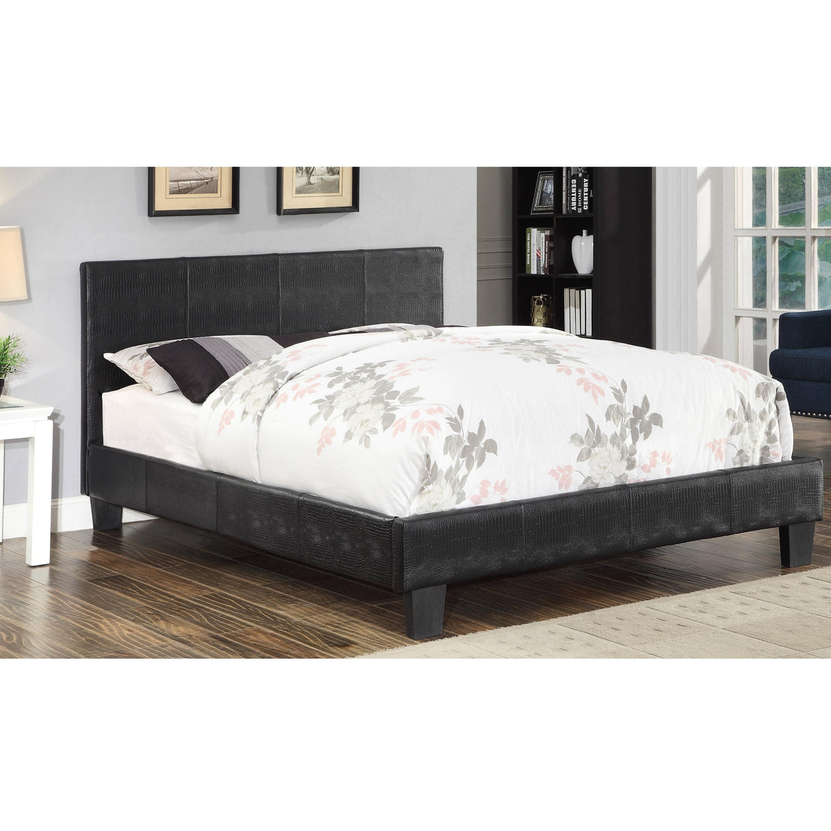 Furniture of America Wallen Twin Upholstered Panel Bed CM7793BK-T-BED IMAGE 5