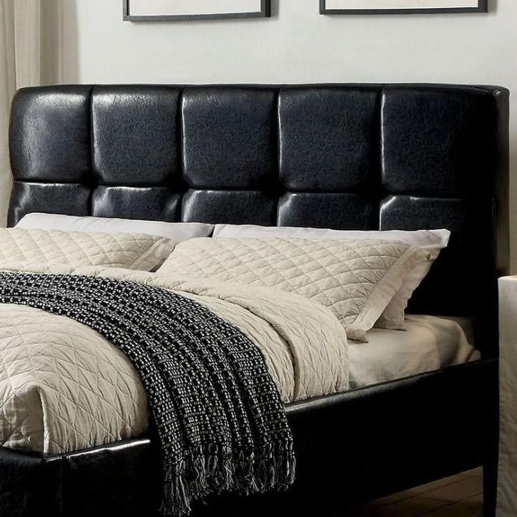 Furniture of America Cressida King Upholstered Panel Bed CM7725BK-EK-BED IMAGE 2