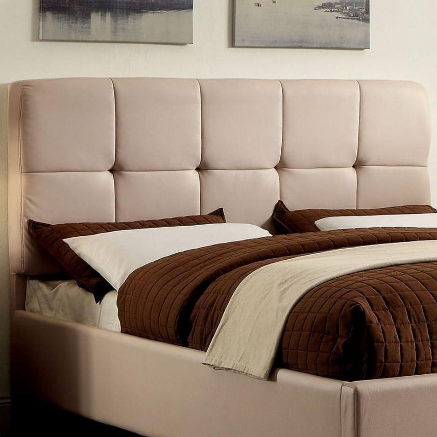 Furniture of America Cressida Queen Upholstered Panel Bed CM7725BG-Q-BED IMAGE 2
