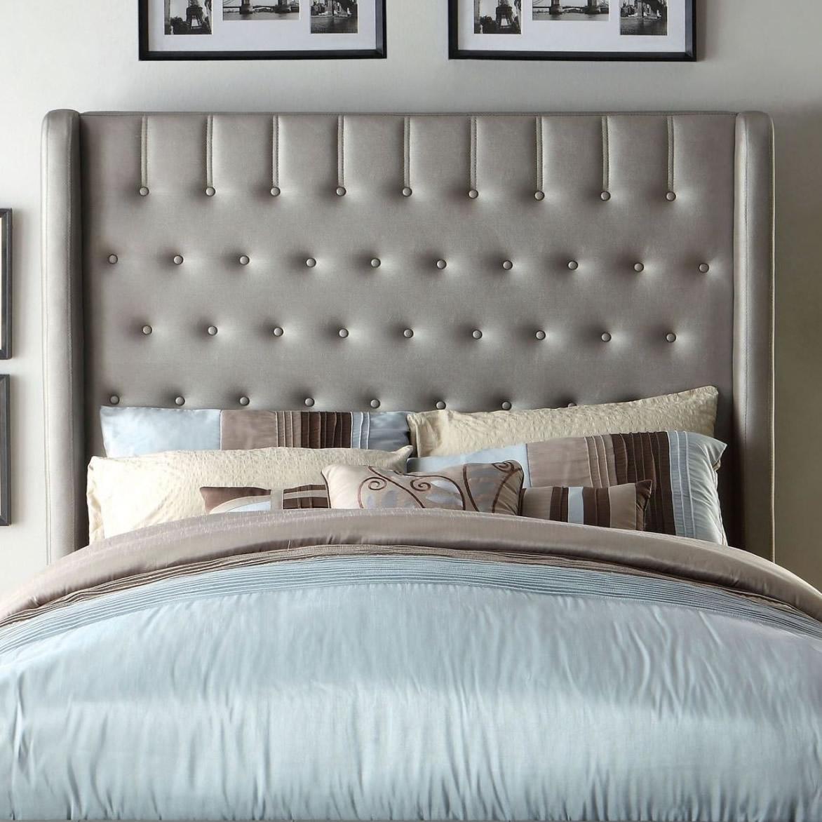 Furniture of America Mira King Upholstered Panel Bed CM7055EK-BED IMAGE 2