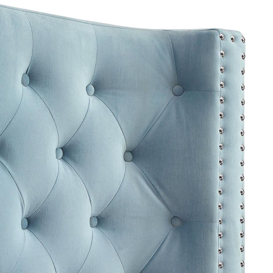 Furniture of America Mirabelle Queen Upholstered Panel Bed CM7679BL-Q IMAGE 3