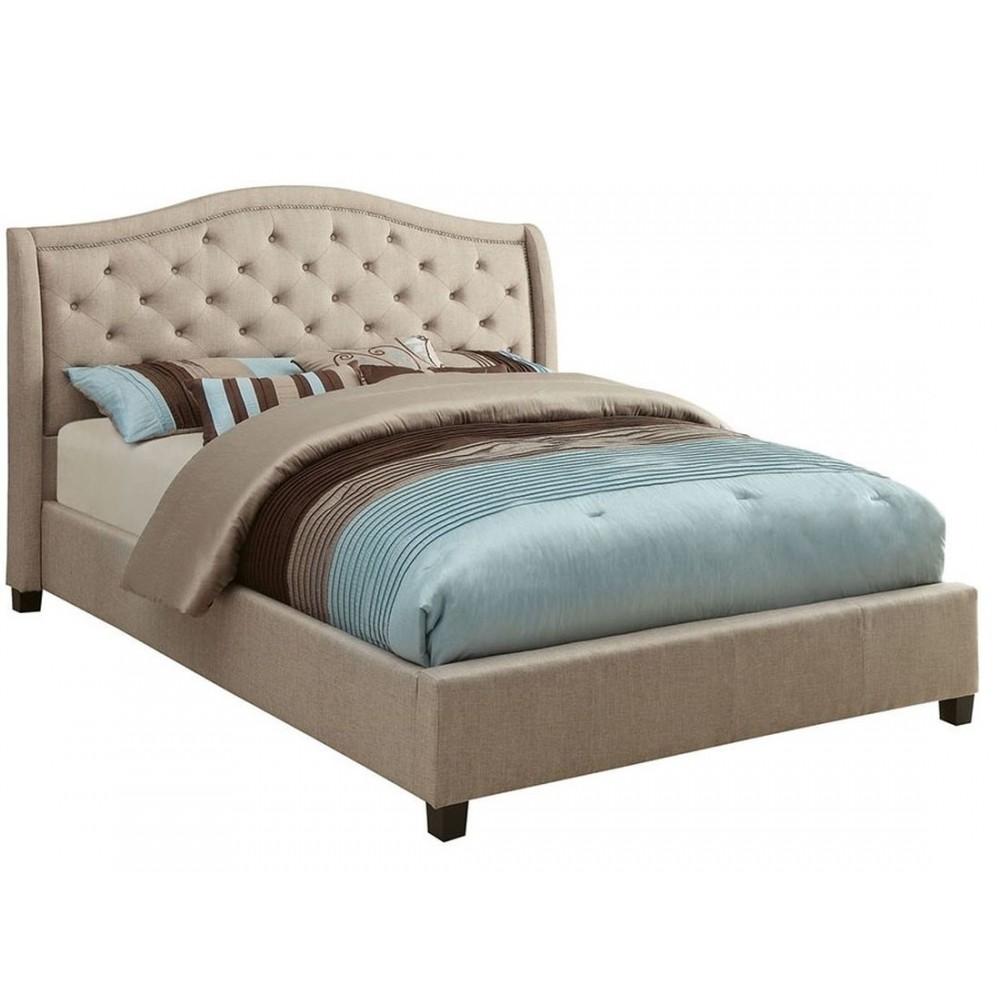 Furniture of America Marisko Queen Upholstered Panel Bed CM7161Q-BED IMAGE 1