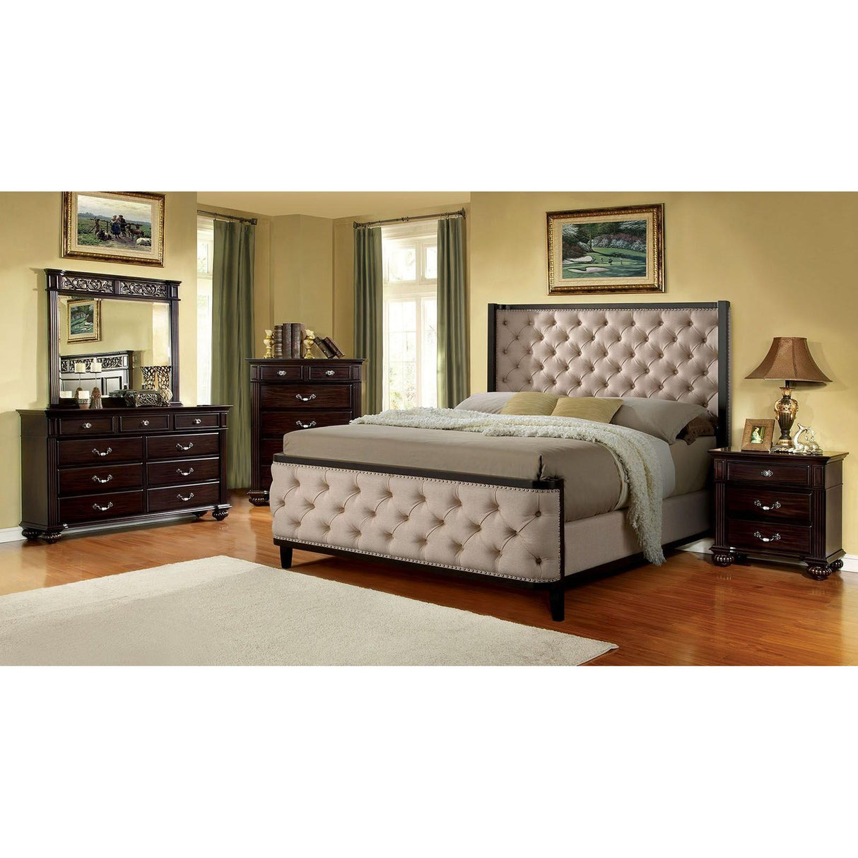 Furniture of America Chanelle King Panel Bed CM7210EK-BED IMAGE 6