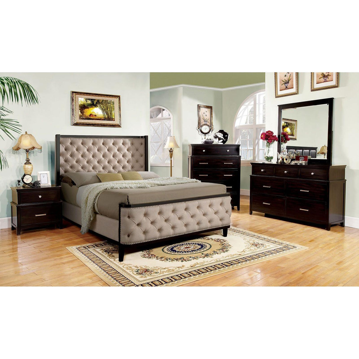 Furniture of America Chanelle King Panel Bed CM7210EK-BED IMAGE 7