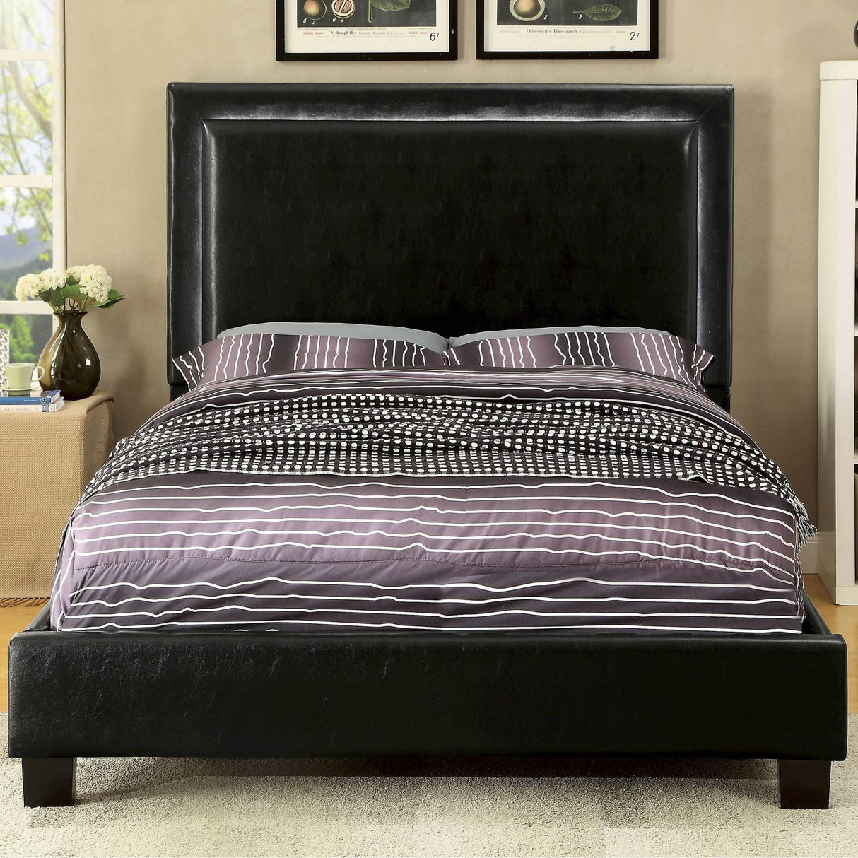 Furniture of America Erglow II California King Upholstered Panel Bed CM7696CK-BED IMAGE 2