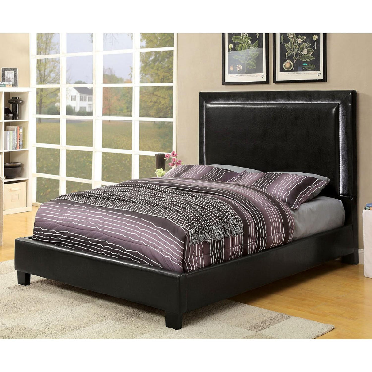 Furniture of America Erglow II California King Upholstered Panel Bed CM7696CK-BED IMAGE 3