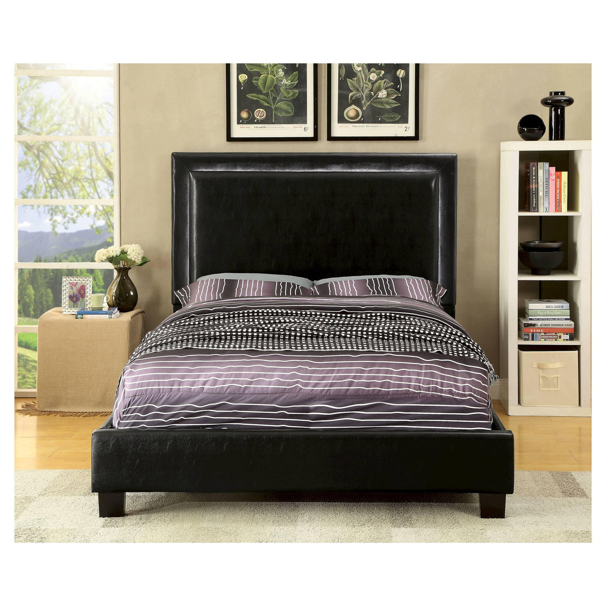 Furniture of America Erglow II King Upholstered Panel Bed CM7696EK-BED IMAGE 8