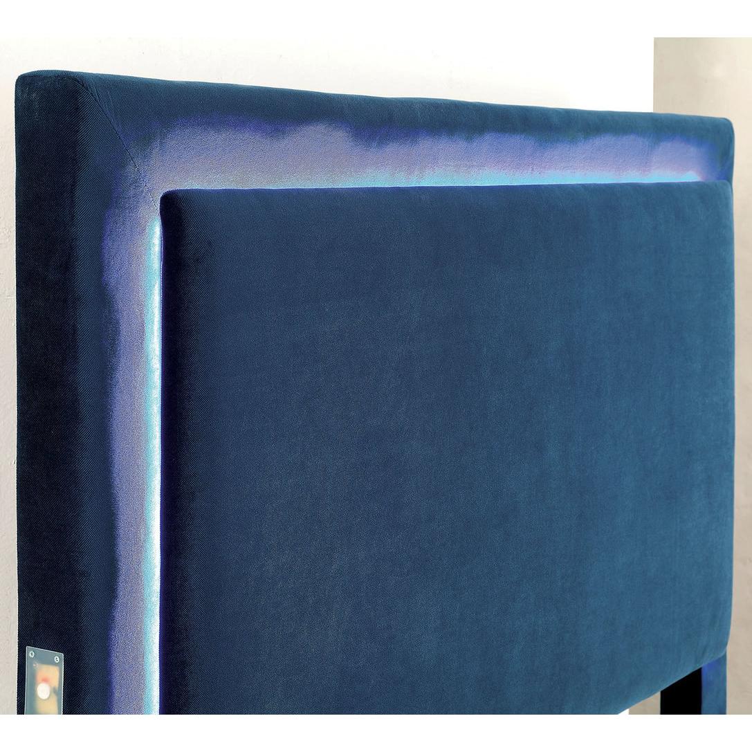 Furniture of America Erglow I Twin Upholstered Panel Bed CM7695NV-T-BED IMAGE 5