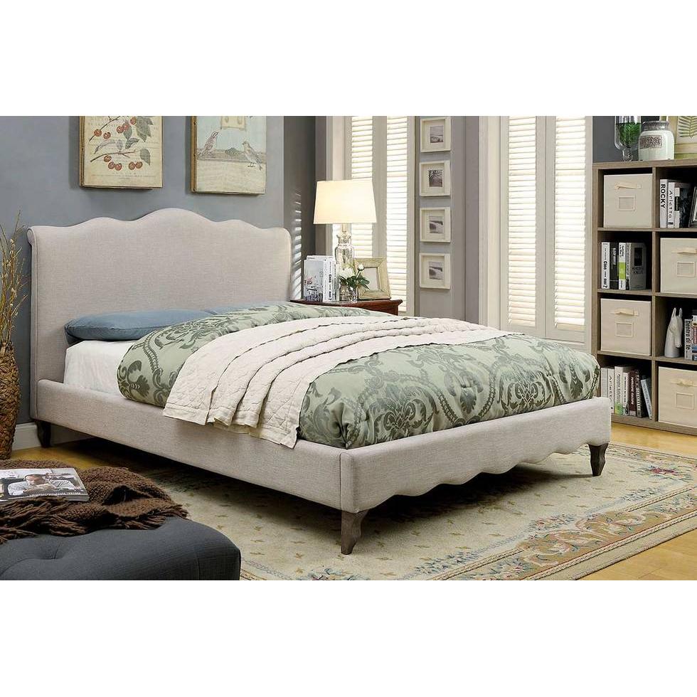 Furniture of America Rolanda Full Upholstered Panel Bed CM7722F-BED IMAGE 4