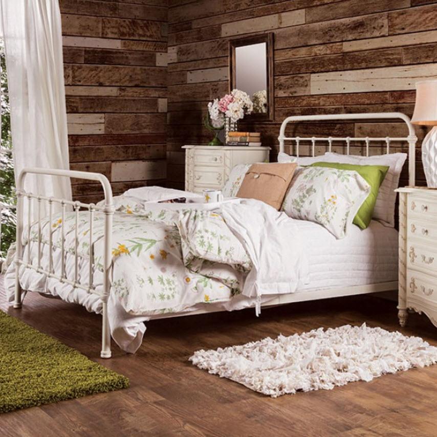 Furniture of America Iria Twin Bed CM7701WH-T IMAGE 1