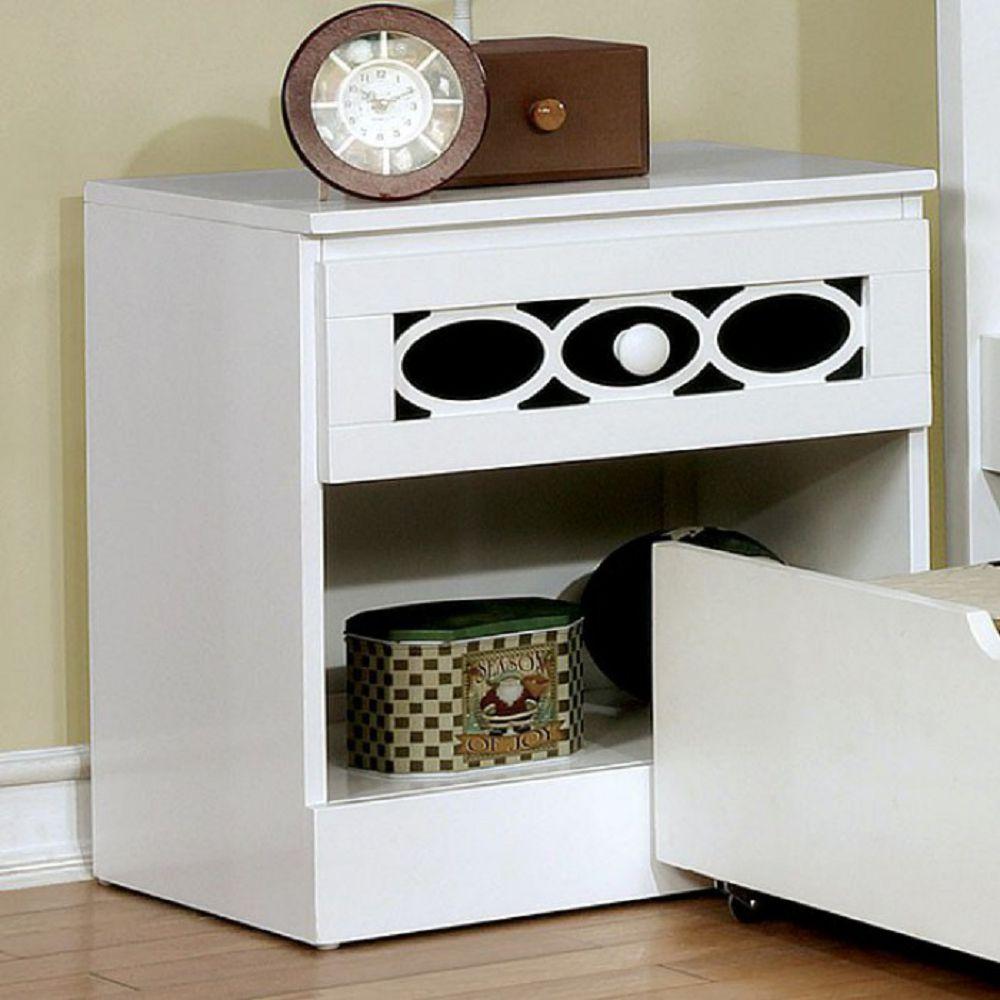 Furniture of America Cammi 1-Drawer Kids Nightstand CM7853BL-N IMAGE 2