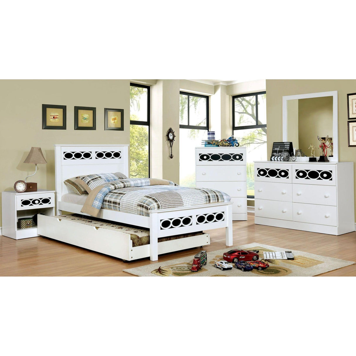 Furniture of America Cammi 1-Drawer Kids Nightstand CM7853BL-N IMAGE 3