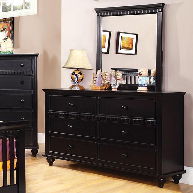 Furniture of America Caspian 6-Drawer Kids Dresser CM7920BK-D IMAGE 2