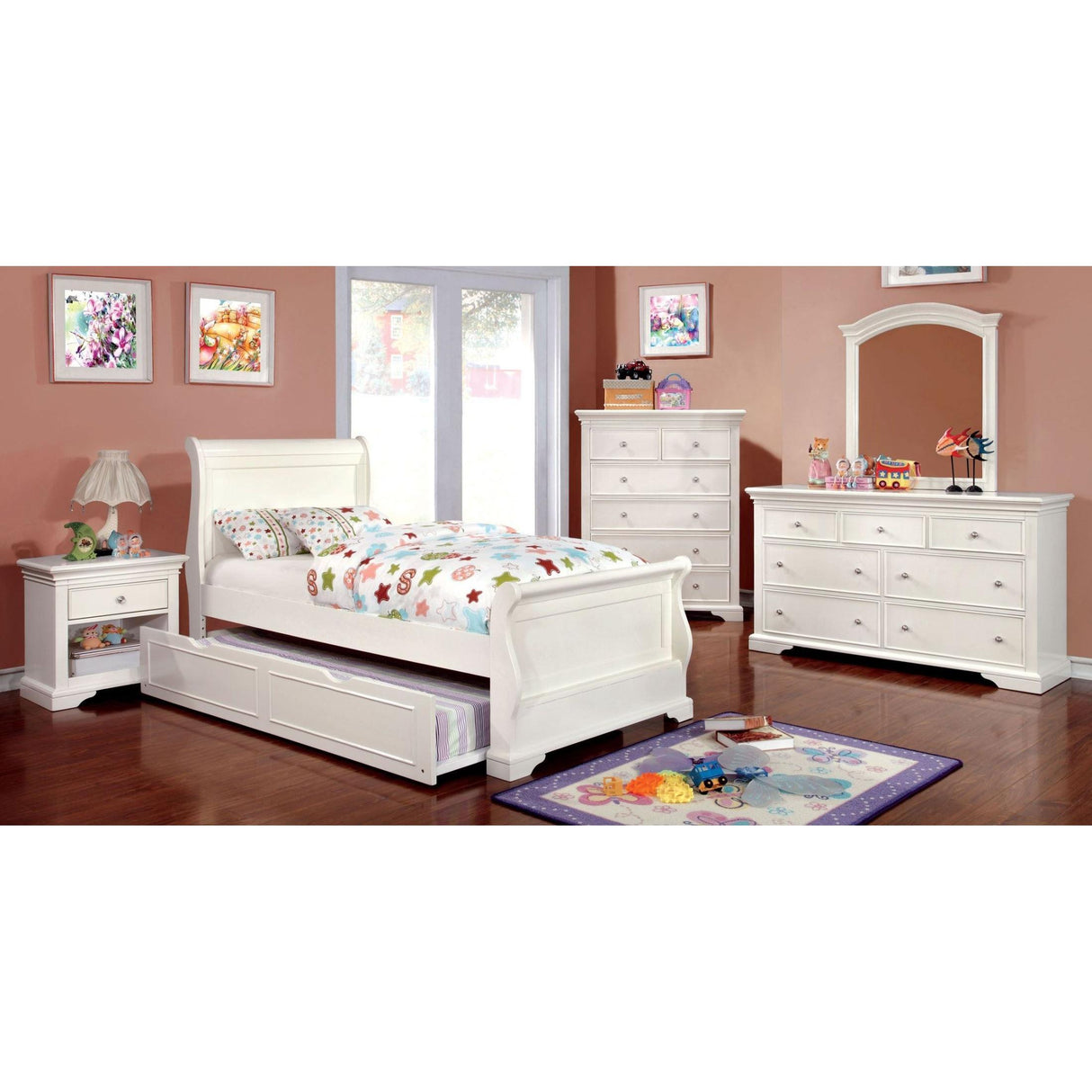 Furniture of America Kids Beds Bed CM7944WH-T-BED IMAGE 2