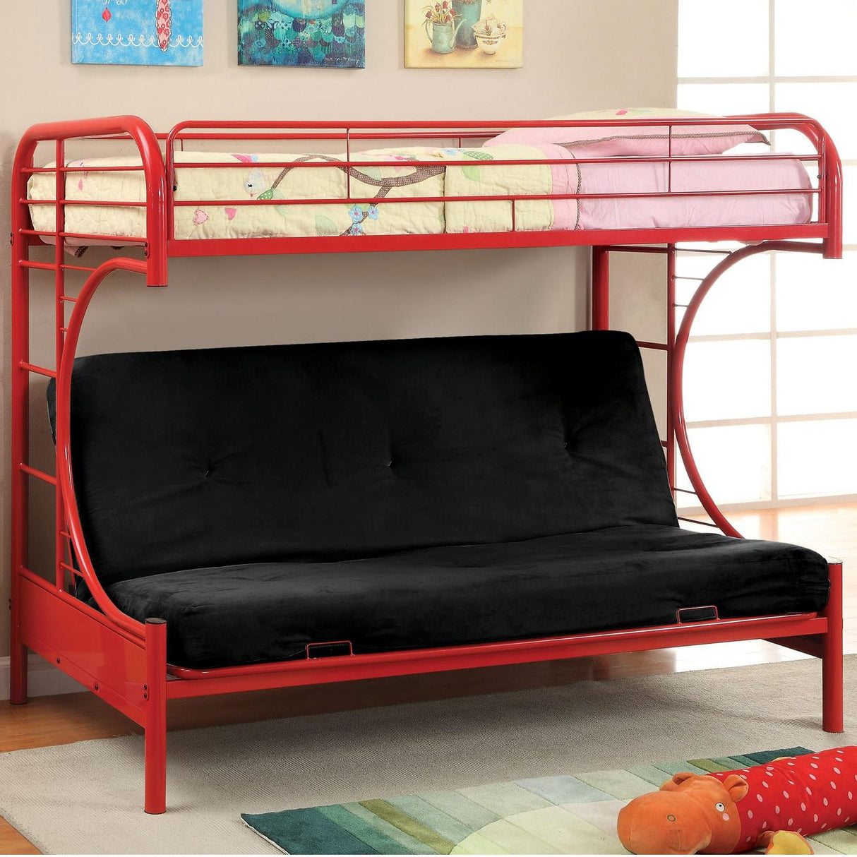 Furniture of America Kids Beds Loft Bed CM-BK1034-RD-BED IMAGE 2